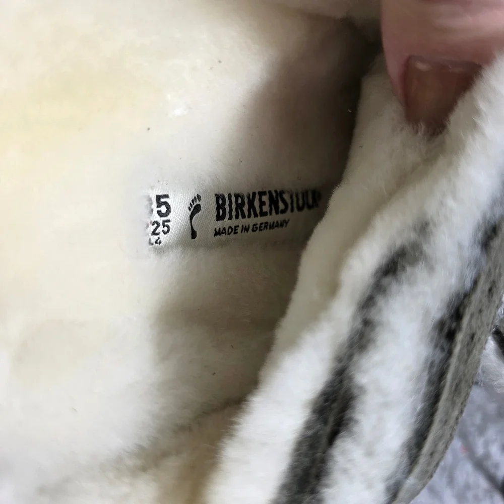Birkenstock Zurich Lambswool‎ Shearling Lined Clogs Sandals EU 35 Narrow NEW